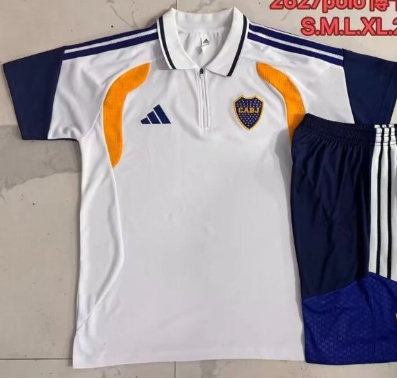 AAA Quality Boca Juniors 26/27 White Polo Shirts
